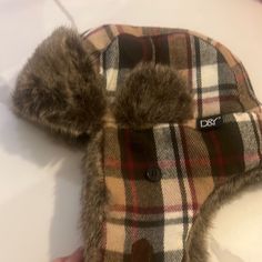 Plaid Furry Winter Hat Charlie One Horse Hats, Welding Hats, Louis Vuitton Hat, Floppy Beach Hat, Packable Hat, Plaid Hats, Wool Berets, Grey Beanie, Black Baseball Cap