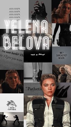 a collage of photos with the words veleenna belova