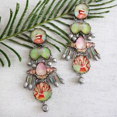 Let's go to Aruba and dance the night away! Kanoa earrings have all the "Island Vibes" and the perfect palette of tropical summer colors. Hand Painted Earrings For Party, Hand Painted Party Earrings, Summer Fields, Hand Painted Beads, Jewelry Photos, Bar Jewelry, Jewelry Summer, Earrings Summer, Tropical Colors