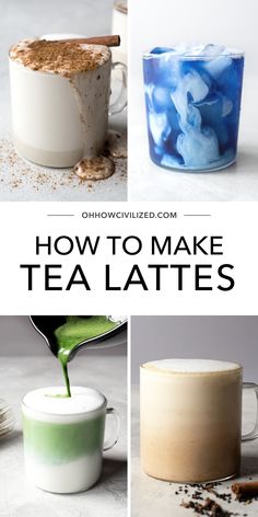 how to make tea lattes