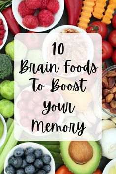 Food To Improve Memory, Healthy Brain Breakfast, Brain Foods Memory, Memory Foods Brain Health, Brain Food Memory, Brain Smoothie, Memory Boosting Foods, Brain Tips, Food For Memory