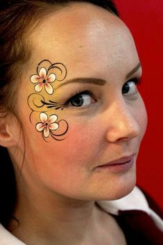 Kids Face Painting Easy, Flower Face Paint, Face Paint Designs, Face Painting Unicorn, Easy Face Painting Designs, Face Painting Flowers, Eye Face Painting, Fairy Face Paint