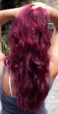 Winter Fashion Hair Color, Dark Unnatural Hair Color, Raspberry Colored Hair, Purple Ish Red Hair, Hair Dye Ideas Without Bleach, Pink Hair On Dark Hair, Rosy Pink Hair, Long Colorful Hair, Dark Hot Pink Hair