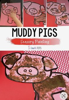 muddy pigs craft for toddlers to make