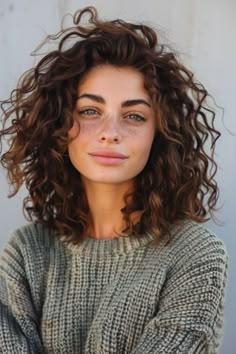 Click for More ➡️ | Save for Later ❤️  🌟 Discover 34 stunning short curly hairstyles that are shaking up 2024! From bold pixies to playful bobs, these styles are perfect for anyone looking to make a statement with their curls.   Whether you're seeking a chic, sophisticated cut or a wild, daring style, we've got you covered. Pin your favorites and get ready to inspire your next big hair change! 💇👩‍🦱✨  #ShortCurlyHairstyles #CurlyHaircuts2024 #CurlyHairInspiration #PixieCutsForCurlyHair #CurlyBobs #StylishCurlyHair #WomenHaircuts #HairStyleIdeas #BeautyTrends2024 #FashionForward  3. Edgy Balayage Curly Crop - Short Curly Hairstyles For Women Shoulder Curly Haircuts For Women, Short Curly Haircuts Aesthetic, Thick Curly Haircuts Medium, Round Face Short Curly Haircuts, Curly Hair Long Bob Haircut, Bold Curly Haircuts, Short Brunette Curly Hair, Caramel Balayage Brunette Curly Hair, Curly Long Bob Haircut