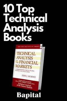 a book cover with the title'top technical analysis books'in red and white