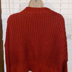 New Without Tags Moon In Madison Sweater The Color Is Like A Burnt Orange The Measurements Are In The Pictures Note: I Do Not Guarantee Fit Burnt Orange, Color Orange, Colorful Sweaters, Sweaters For Women, Moon, Orange, Tags, Women Shopping, Color