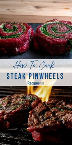 how to cook steak pinwheels on the grill