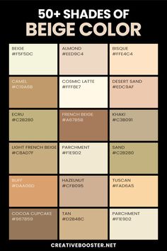 the 50 shades of beige color