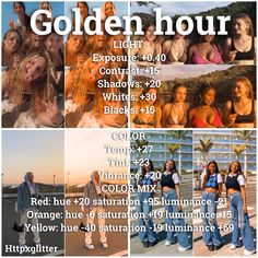 an advertisement for the golden hour event