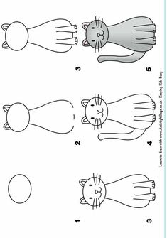 the instructions for how to draw an animal with hands and feet, including one hand holding a