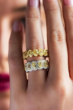 Beautiful Diamond Wedding Rings, Fancy Yellow Engagement Ring, Yellow Diamond Engagement Rings, Beautiful Wedding Rings Diamonds, Goodluck Charms, Grandmother Jewelry, Yellow Diamonds Engagement, Yellow Diamond Engagement Ring, Handcrafted Silver Jewelry