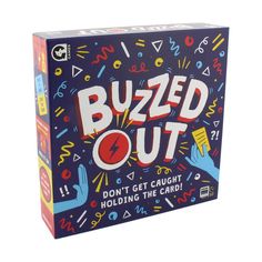 the buzzed out card game is in its box and it's ready to be played