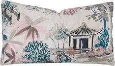 Chinoiserie Prints, Alexa Hampton, Fringe Pillows, Eastern Accents, Pink Cushions, Orange Pillows, Asian Inspired, Designer Pillow, Neutral Tones