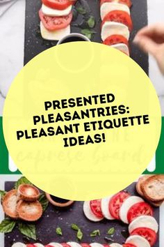 the words presented pleasanttries pleasent etiquette ideas are shown