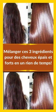 Mélanger ces 3 ingrédients pour des cheveux épais et forts en un rien de temps! Hair Care Recipes, Hair Remedies, Relaxed Hair, Hair Journey, Keratin, Diy Hairstyles, Ayurveda, Hair Growth, Aromatherapy