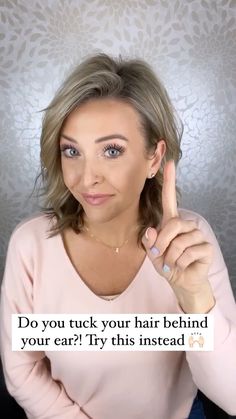 F A S H I O N | Hairstyle Trick ✨😻 @ashleyericksonbeauty | Instagram Hair Tuck, Short Hair Hacks, Hairdos For Short Hair, Bun Hair, Short Hair Updo, Hair Videos