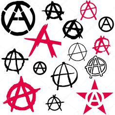 an image of various anarchy symbols