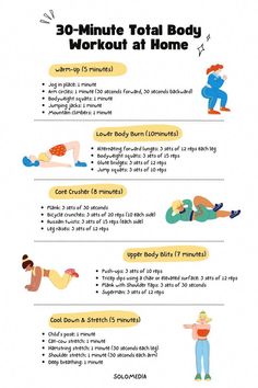 a poster with instructions on how to do the same workout as an adult and child