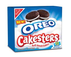 an unopened box of oreo cake batters with chocolate cookies on top