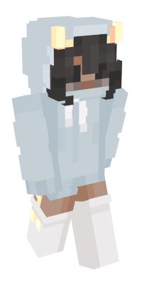 an image of a minecraft female character standing with her arms crossed and eyes closed