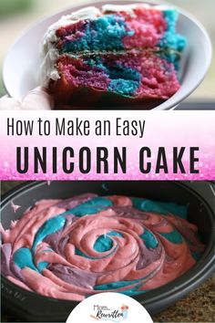 how to make an easy unicorn cake