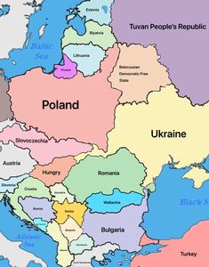 a map of poland with all the major cities and their names in english or spanish