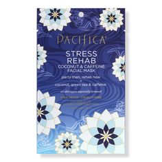 Stress Rehab Coconut & Caffeine Facial Mask - Pacifica | Ulta Beauty Skin Cleanser Diy, Coconut Oil Mask, Pacifica Beauty, Face Mapping, Drugstore Skincare, Facial Sheet Mask, Acne Cleansers, Face Acne, Beauty Products Drugstore