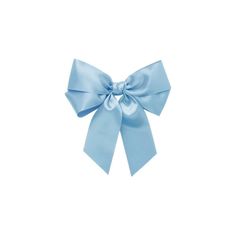 a light blue bow on a white background