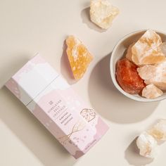 Detox, purify, and restore with our Himalayan Bath Salt Crystals. This Salt Crystal Box contains nuggets of all natural Himalayan salt that not only create a relaxing bath experience, but can help promote overall wellbeing and health. Each crystal may be used several times; you can either add the entire contents of the package for a spa inspired soak, or select two to three pieces for everyday relaxation. Each stone in this box is one of a kind and genuine, just like you! These crystals have bee Tiny Glass Jars, Himalayan Salt Bath, Gemstones Chart, Salt Crystals, Himalayan Salt Crystals, Pouch Design, Pumpkin Ornament, Gold Pumpkins, Toy Packaging