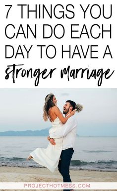 You don't get a stronger marriage without taking intentional action, so try these 7 daily ideas to help you create a strong and happy marriage today. Stronger Marriage, Preparing For Divorce, Daily Ideas, Love You Husband, Divorce Papers, Best Marriage Advice, Real Moms, Couple Questions, Strong Marriage