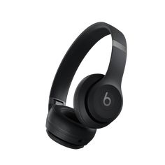 the beats on ear headphones are black