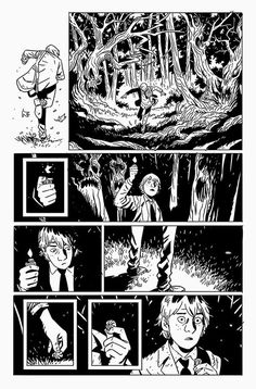 an image of a comic strip with black and white illustrations on it, including the storyboard