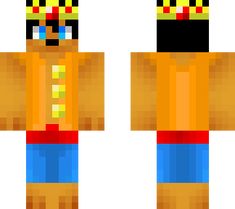 an image of a minecraft character with different skin colors and hair color options on his face