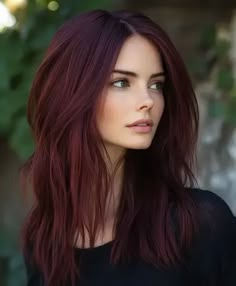 Top 51 Dark Copper Hair Colors to Rock This Fall - AskNaij Brown Hair Colors For Pale Skin And Green Eyes, Dark Hair For Green Eyes, Dark Hair Fair Skin Blue Eyes, Brunette Hair Pale Skin, Hair Colors For Dark Hair, Deep Plum Hair, Dark Burgundy Hair, Dark Copper Hair Color, Pale Skin Hair Color