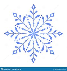 a blue snowflake is shown on a white background royalty photo and royalty illustration