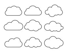 the different types of clouds that can be used to make an outline for a project