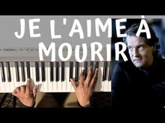 a man is playing the piano with his hands and words above him that read jelanie a mourir