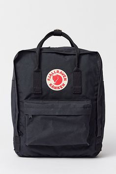 Lightweight coated canvas backpack from Fjallraven with a wraparound zip closure and an interior envelope pocket for toting your tablet. Topped with an additional zip pocket at the front and adjustable, webbed straps at the back. Double carry handles along the top. Features Fjallraven Kånken backpack Iconic Fjallraven backpack Lightweight backpack design Interior tablet pocket Adjustable straps Wraparound zipper closure Content + Care PVA, polypropylene, mixed metal Spot clean Imported Size Dime Backpack Fjallraven, 2010s Fashion, Lightweight Backpack, Canvas Backpack, Designer Backpacks, Kanken Backpack, Fjallraven Kanken, Fjallraven Kanken Backpack, Black Fits