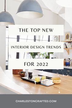 the top new interior design trend for 2012 is white with blue accents and hanging lights