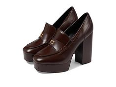 Luxury Patent Leather Semi-formal Oxfords, Platform Mary Janes Nordstrom, Heeled Loafers Uk, Platform Loafer With Dress, Luxury Sleek Patent Leather Loafers, Formal Shoes Platform, Platform Shoes Dressy, Loafers Formal Dress, Heeled Loafers Dress