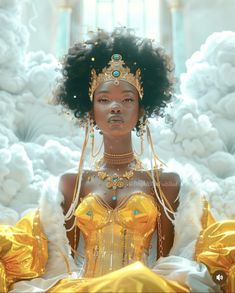 Rebecca Aesthetic, Afrofuturism Fashion, Black Spirituality, Goddess Outfit, African Princess, Black Royalty, Authentic Beauty, Female Character Inspiration