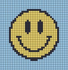 a smiley face made out of squares