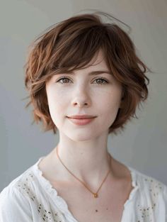 30 Short Styles to Accentuate Your Feature: Flattering Haircuts for Round Faces Haircut For A Round Face, Flattering Haircuts For Round Faces, Haircut At Home, Short Hairstyles With Bangs, Bobs For Round Faces, Haircuts For Round Faces, Flattering Haircuts, Short Hair Cuts For Round Faces, Bob Haircut For Round Face