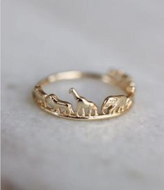 Simple Women's Fashion Animal Ring Dainty Jewelry Rings Gift for Her Size 4-10😍 Giraffe Ring, Elephant And Giraffe, Animal Safari, Gold Elephant, Dope Jewelry, Animal Rings, Vermeil Jewelry, Sustainable Jewelry, Ring Dainty