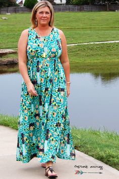 "Women's Racerback Tank Maxi Dress (3 skirt options, pockets and more!) XS-XXXL (0-26) all sizes included in color coded pattern pieces PDF sewing pattern for women *Pattern prints on US Letter size paper, A4 size paper and we even include an A0 copy shop size for you! The Racerback Tank Maxi Dress is our best style yet! With 3 skirt choices (short skirt, maxi skirt or circle skirt) and a lined or banded bodice, you can make exactly what you want in one fabric or two! There are sure to be tons o Maxi Dress Sewing Pattern, Maxi Dress Sewing, Sewing Pattern Women Dress, Maxi Dress Pattern Sewing, Sundress Pattern, Knit Summer Dress, Knit Dress Pattern, Plus Size Patterns, Wardrobe Capsule