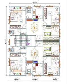 Bed Top View, Mini Apartments, Plan Architecture, Apartment Floor, Apartment Floor Plan, Plans Architecture, House Plan Gallery, House Layout Plans, House Layout