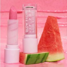 Glow Recipe - Nwt Watermelon Glow Lip Pop - Watermelon Pink 4.2g / 0.14 Fl Oz New In Box. Never Used. Color: Watermelon Pink. Size: 4.2g / 0.14 Fl Oz. This Is A Sold Out Item That's Been Discontinued. Lip Pop’s Scrub-To-Balm Formula, Made With Two Different Kinds Of Exfoliants. A Balm, Scrub, And Tint All In One So You Don’t Have To Use Another Product With It. Made With Hydrating And Antioxidant-Rich Watermelon Extract, As Well As Watermelon Seed Oil, Jojoba Esters, And Coconut Oil To Lock In T Glow Recipe Lip Pop, Glow Recipe Lip Balm, Cute Lip Products, Glow Recipe Aesthetic, Lip Products Aesthetic, Glow Recipe Products, Preppy Makeup, Preppy Skincare, Watermelon Seed