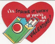 i'll strike it lucky if you'll be my valentine sticker on a red heart