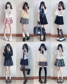 Light Academia Outfit, Japanese Fashion Trends, Cute Kawaii Outfits, Korean Fashion Work, Japan Outfit, School Uniforms, Japanese Street Fashion, Japanese Outfits